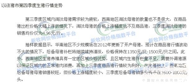 最新淘汰母猪价格查询及市场走势与影响因素分析